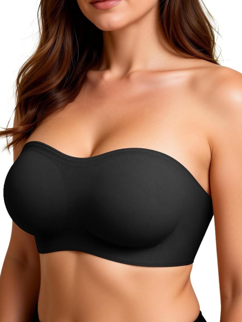 Strapless Push-Up Tube Bra NWT 36C Seamless Black